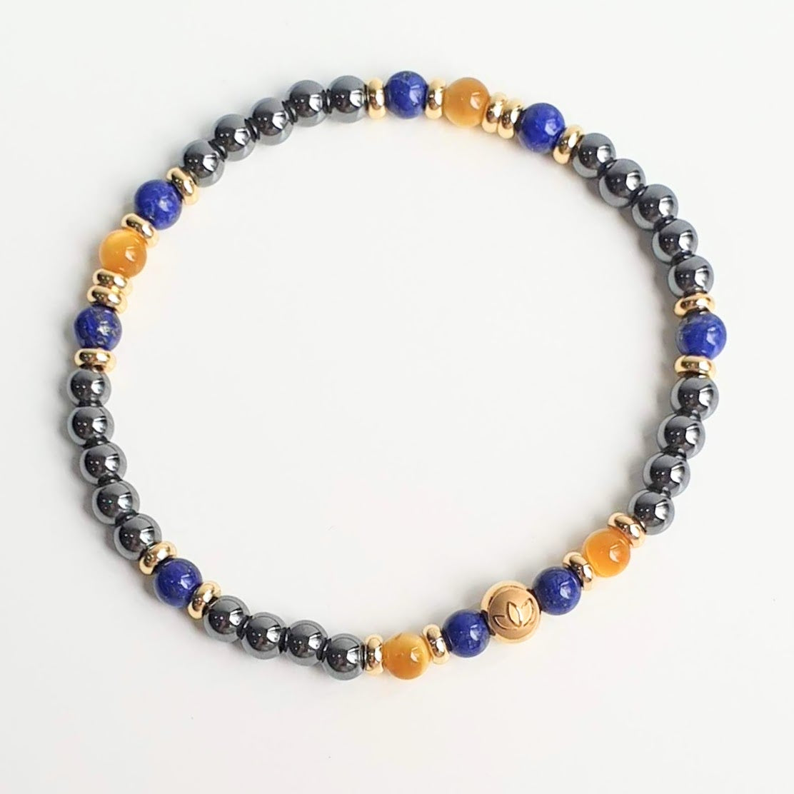 Müzakere Ustası - Sözünüze Güç, Kararınıza Netlik Katan Üçlü Zırh (Lapis Lazuli, Hematit, Sitrin) 4mm