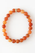 Doğaltaş Kırmızı Akik Charm Bileklik Şık Enerji Stres Başarı Bilekliği