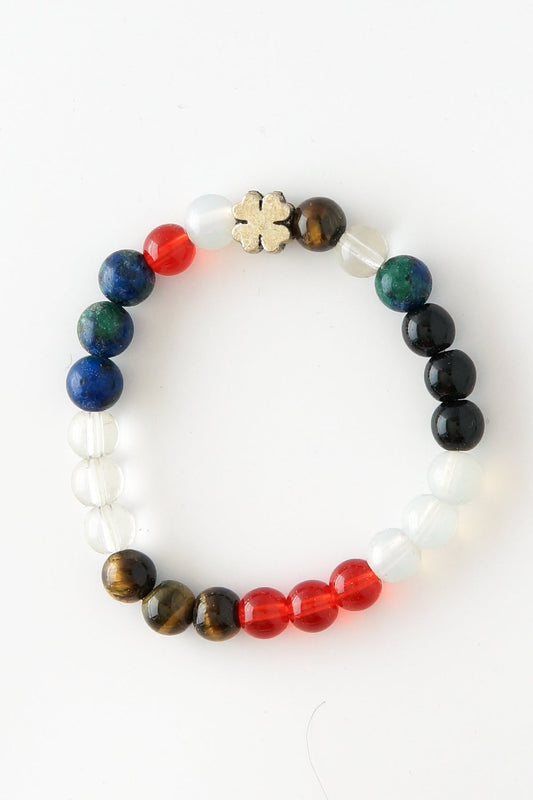 Doğal Taş Kadın Bilekliği - Hakiki Renkli Taşlar Aksesuar - Şans Bereket Ve Huzur Bilekliği Pozitif Enerji Şifa Nazar Korunma Ve Dişil Enerji Takı Mod