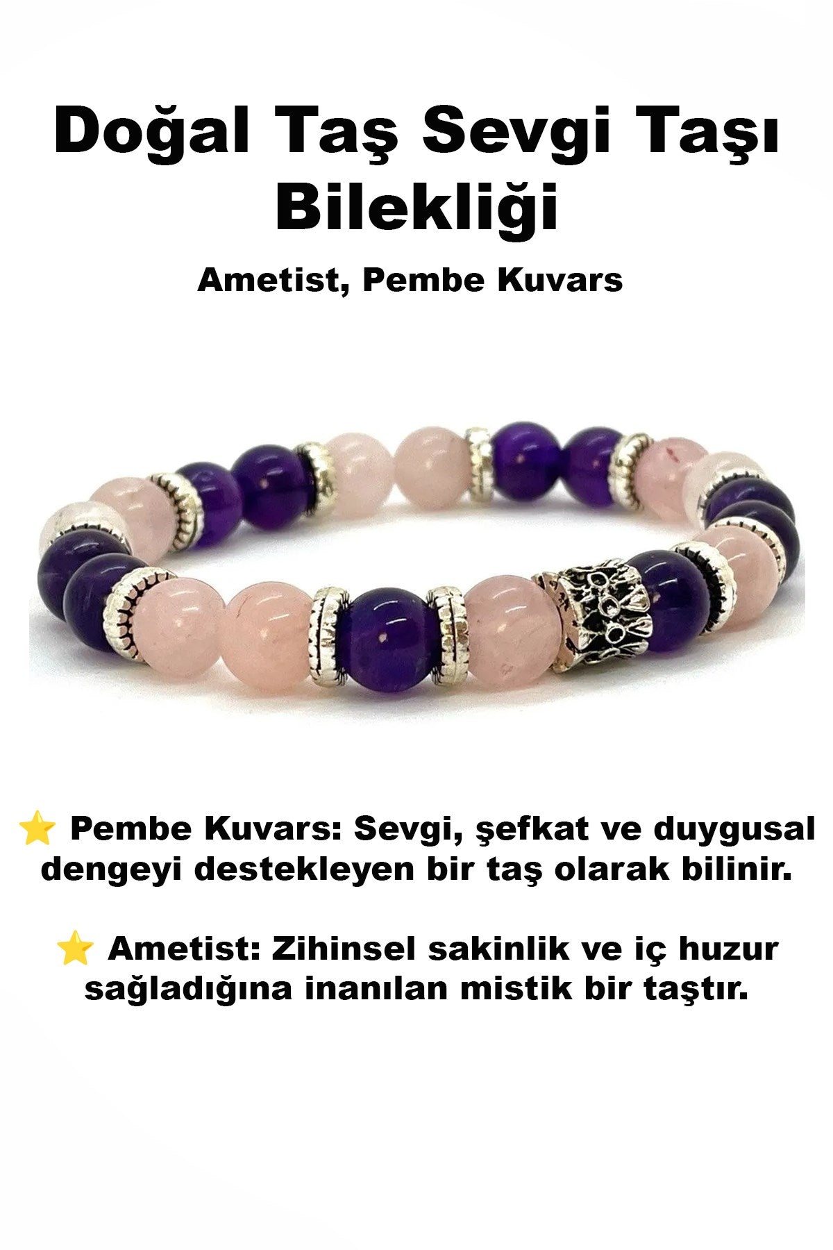 Doğal Taş Çakra Bileklik Mistik Denge ve Elementsel Şıklık