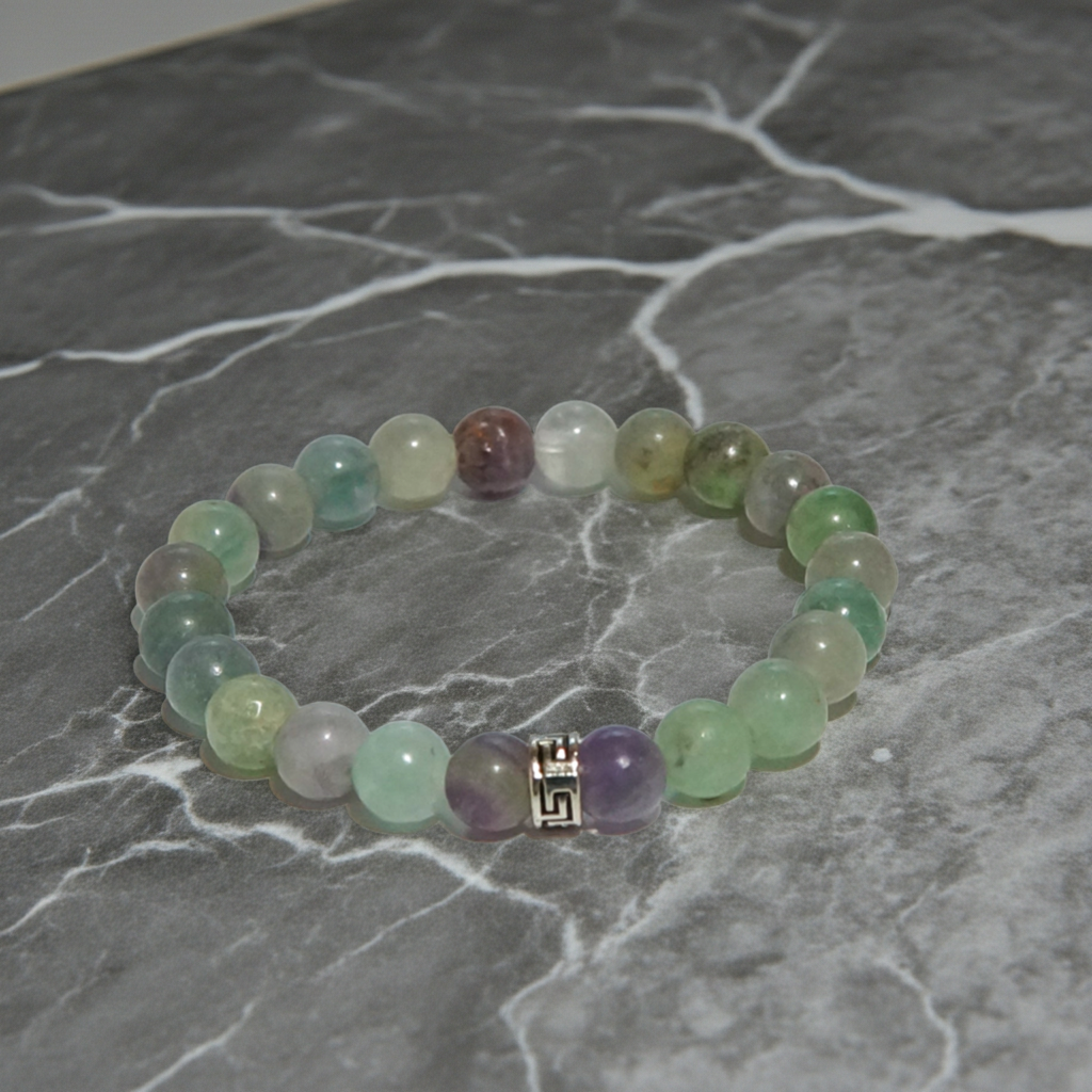 Ruhsal Denge: Balık Burcu 8mm Florit Bileklik Sertifikalı