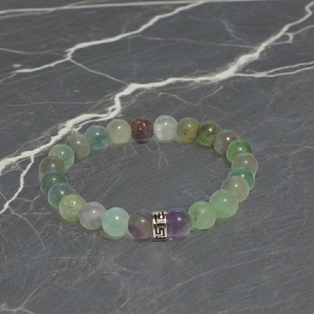 Ruhsal Denge: Balık Burcu 8mm Florit Bileklik Sertifikalı