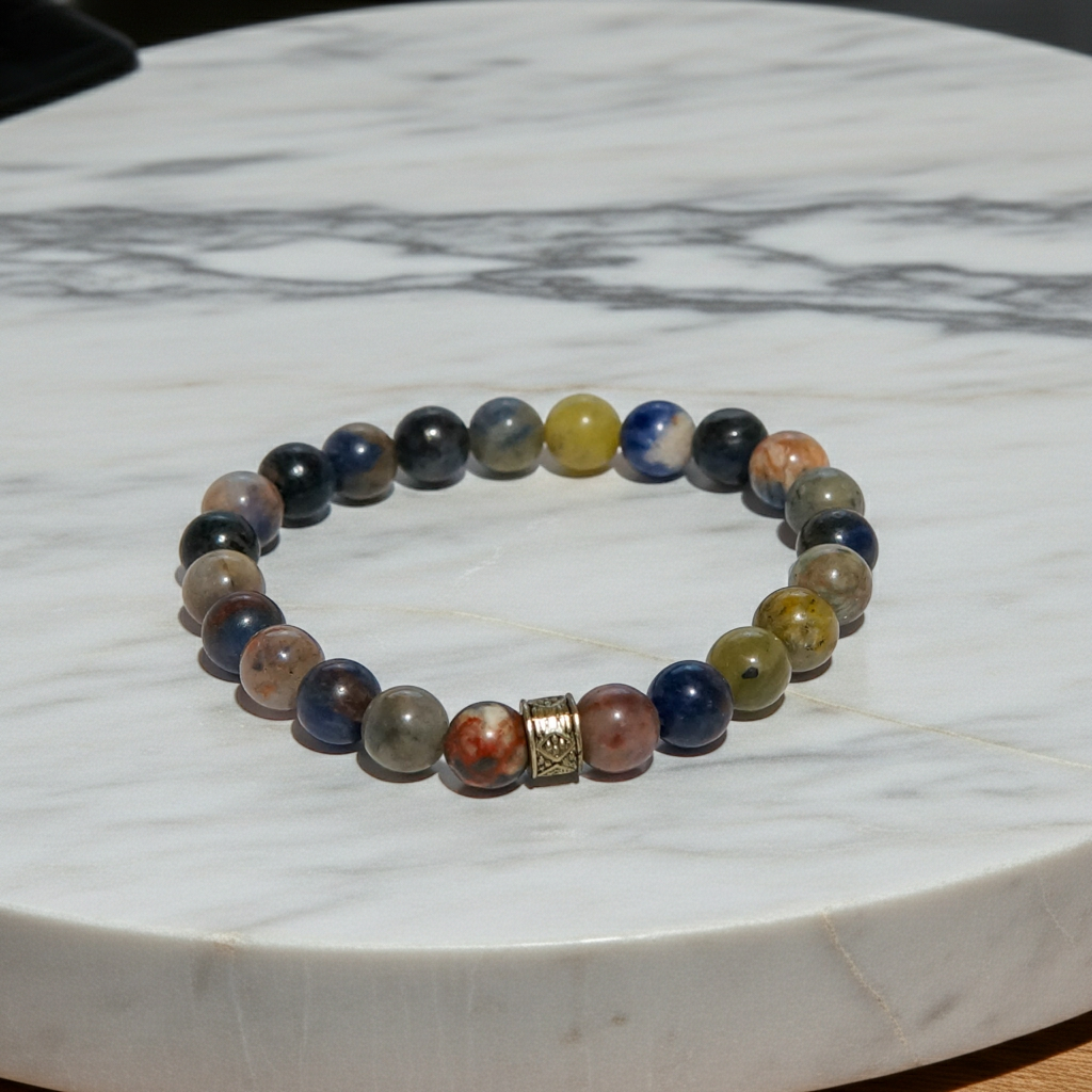 Maceranın Bilgeliği: Yay Burcu 8mm Sodalit Bileklik Sertifikalı