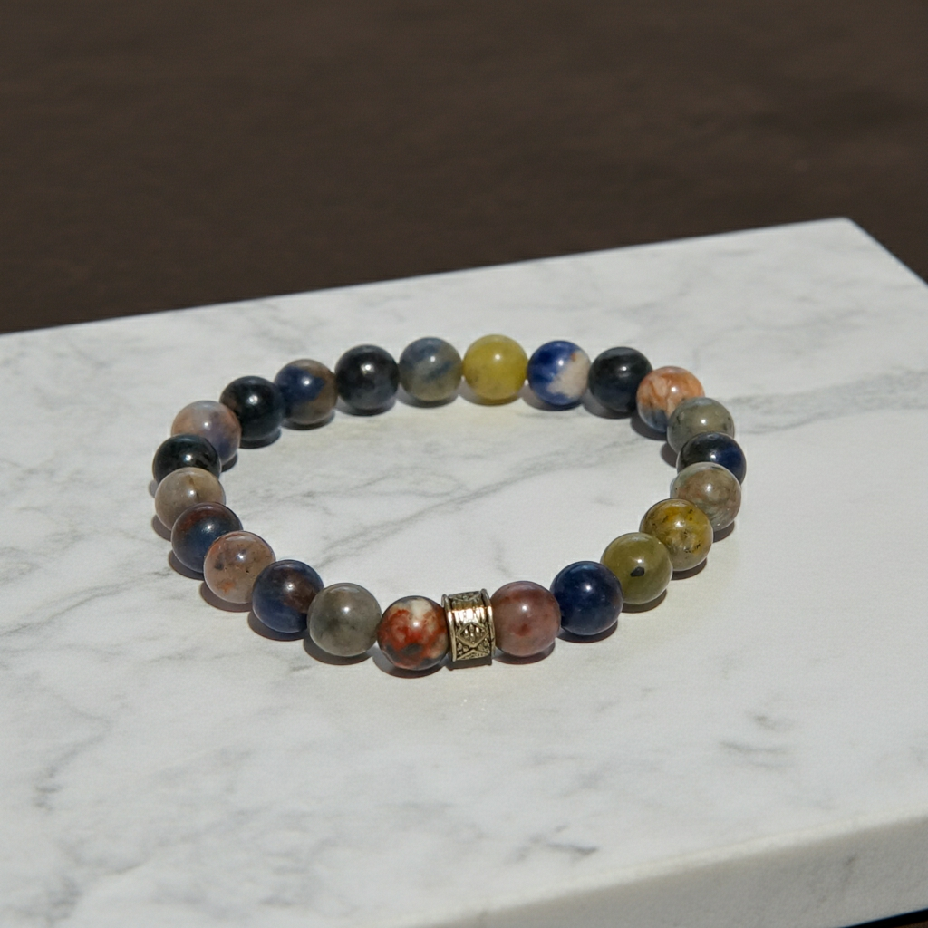 Maceranın Bilgeliği: Yay Burcu 8mm Sodalit Bileklik Sertifikalı