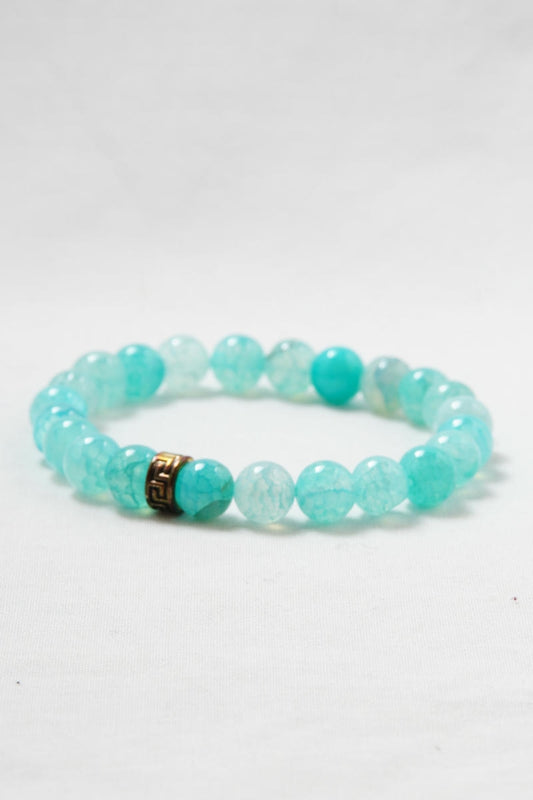 Amazonit Doğal Taş Bileklik - Hakiki Turkuaz İletişim ve Huzur Takısı