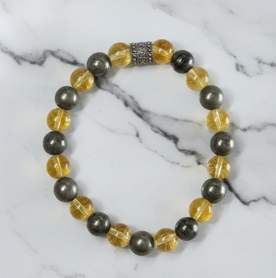 Para Mıknatısı - Finansal Akışı Hızlandıran Pirit ve Sitrin Bilekliği