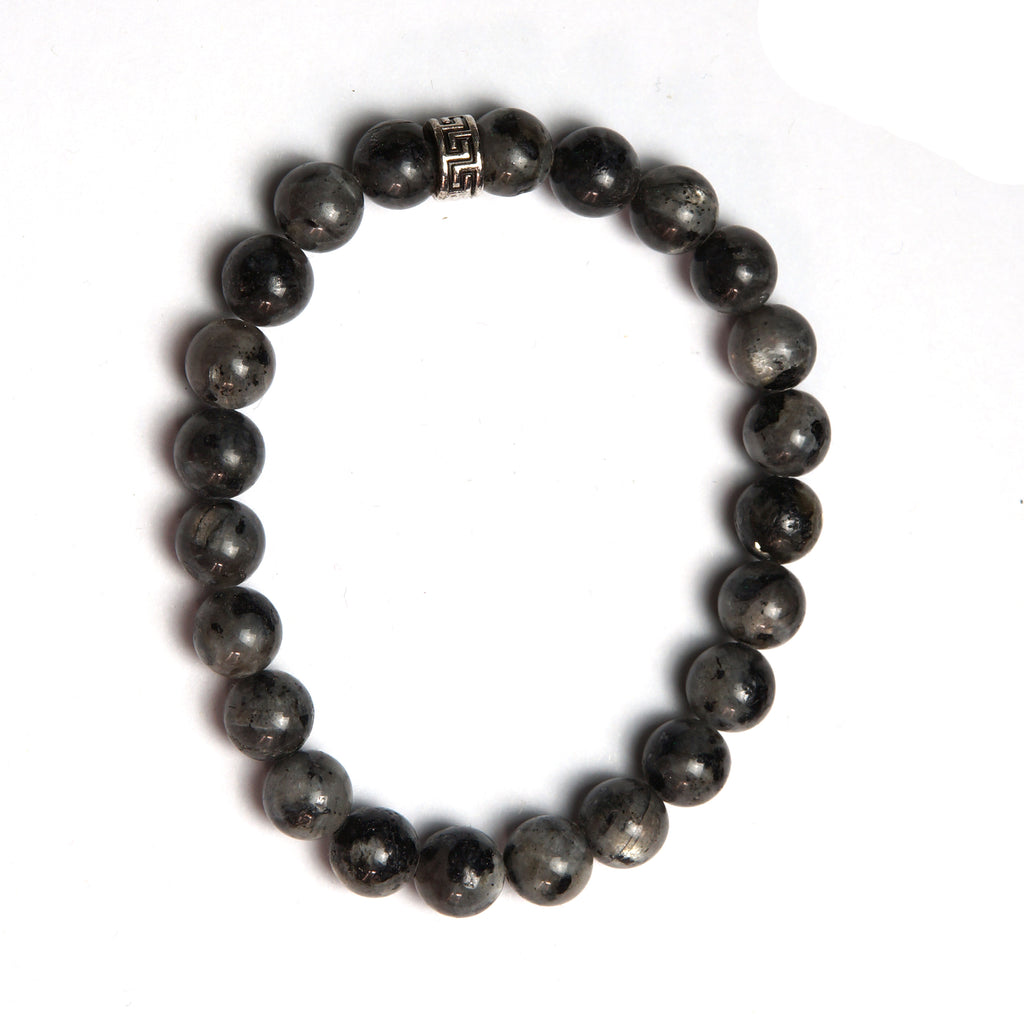 Orijinal Labradorit Doğal Taş Bileklik - 8 mm / 19 cm Esnek Misinalı