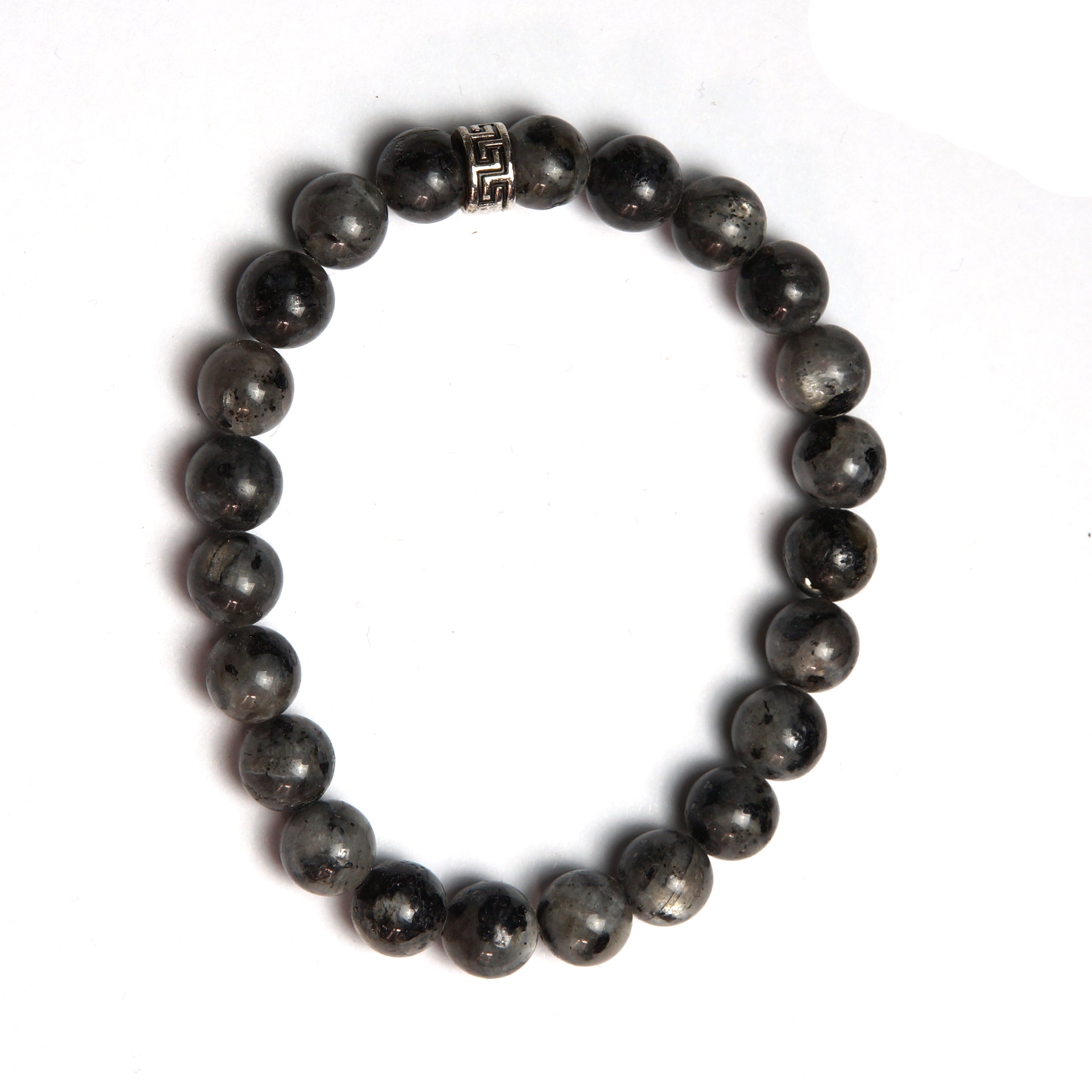 Orijinal Labradorit Doğal Taş Bileklik - 8 mm / 19 cm Esnek Misinalı