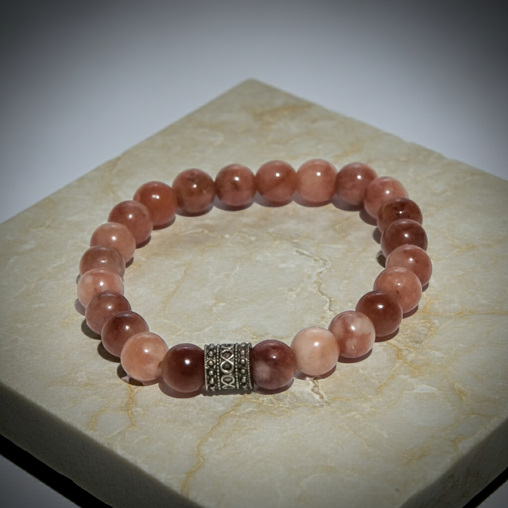 Özgüvenin Parıltısı: Güneş Taşı Bileklik (8mm)