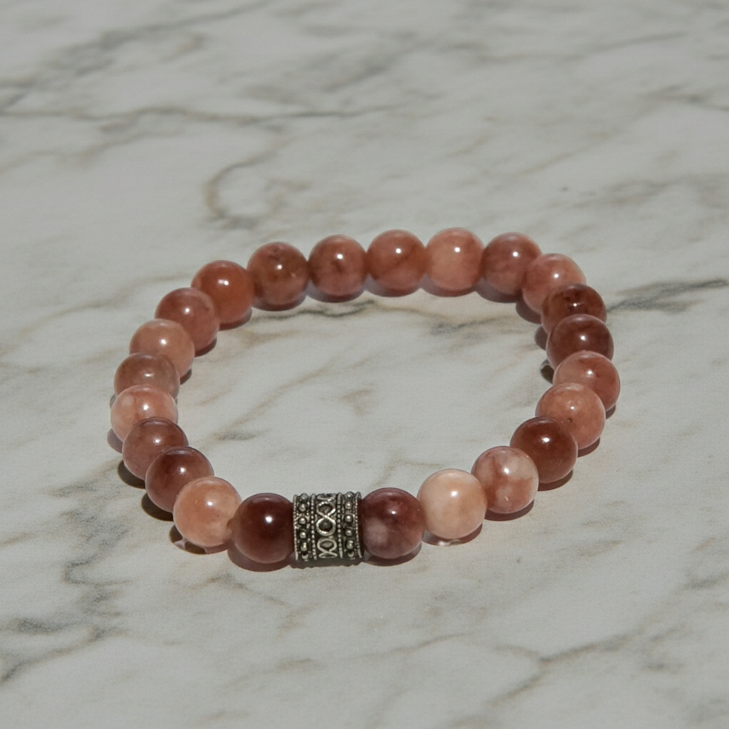 Özgüvenin Parıltısı: Güneş Taşı Bileklik (8mm)