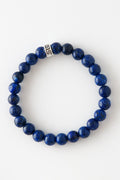 Bileklik Doğaltaş Sıkma Lapis Lazuli 8 mm - İletişim Odaklanma ve Bilgelik