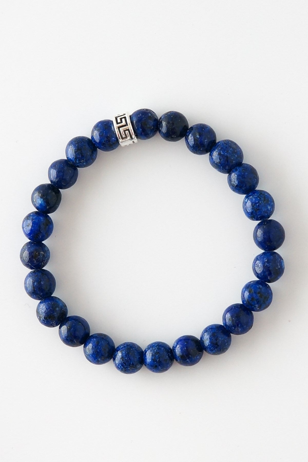 Bileklik Doğaltaş Sıkma Lapis Lazuli 8 mm - İletişim Odaklanma ve Bilgelik