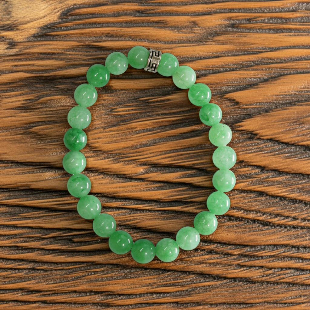Yeşil Akik Doğal Taş Bileklik