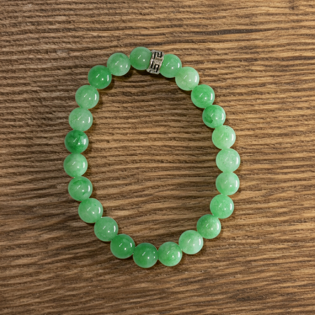 Yeşil Akik Doğal Taş Bileklik