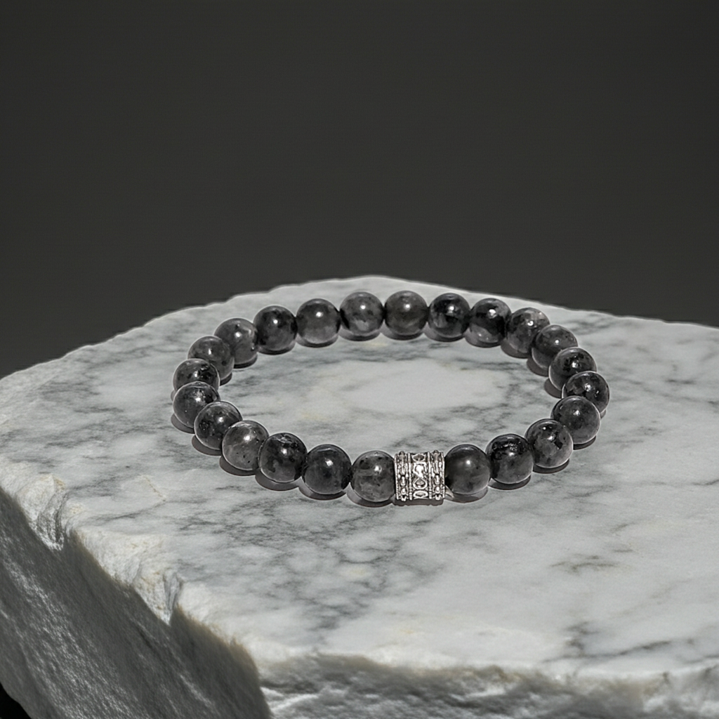 Sezginin Işıltısı: Yengeç Burcu 8mm Labradorit Bileklik Sertifikalı