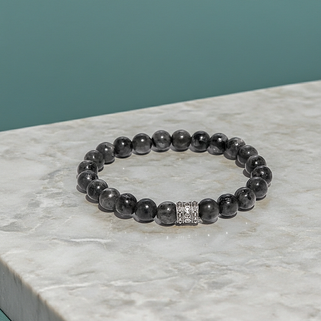 Sezginin Işıltısı: Yengeç Burcu 8mm Labradorit Bileklik Sertifikalı