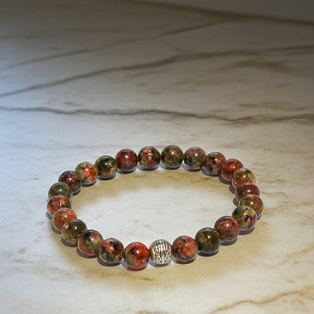 Işığınızı Keşfedin: Güneş Taşı Doğal Taş Bileklik (8mm)