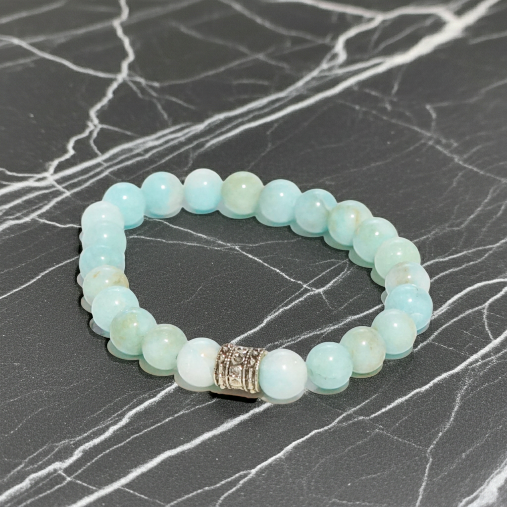 Amazonit Doğal Taş Bileklik - Şık ve Özel Tasarım 8mm