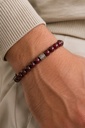 [TC-2025yeni27] Garnet Taşı Bileklik - Şık ve Özgün Unisex Aksesuar 8mm