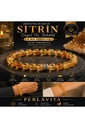 [TC-hmg10035] Perlavita Sitrin Doğal Taş Bileklik 8mm - Günlük Takı ve Hediye