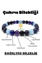 [TC-451515255] Doğal 7 Çakra Bilekliği Kristal Kuvars Ametist Lapis Lazuli Aventurin Kaplan Gözü Sitrin Akik
