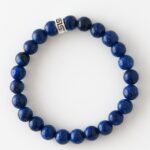 Bileklik Doğaltaş Sıkma Lapis Lazuli 8 mm - İletişim Odaklanma ve Bilgelik